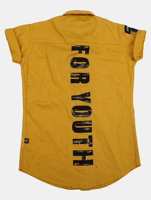 yellow printed detailed casual shirt - 20650974 - Very Small Image - 1