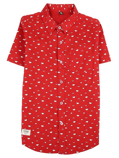 red cotton shirt - 20651071 - Very Small Image - 1