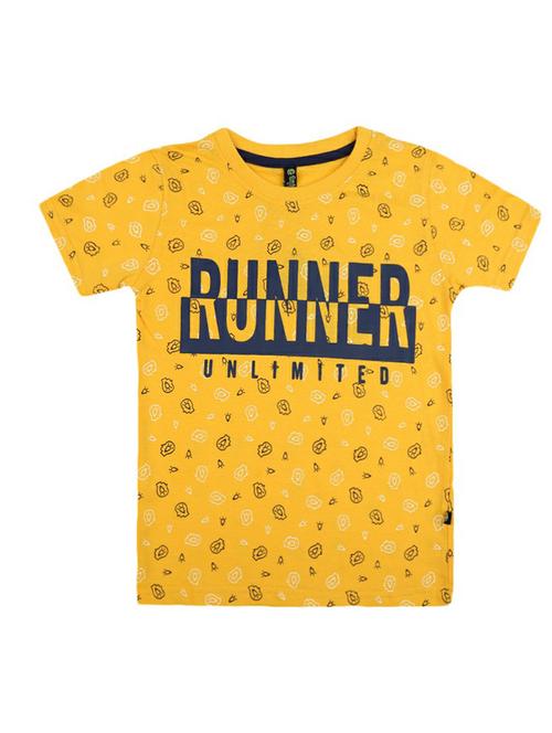 yellow cotton single jersey tshirt - 20651645 - Very Small Image - 1