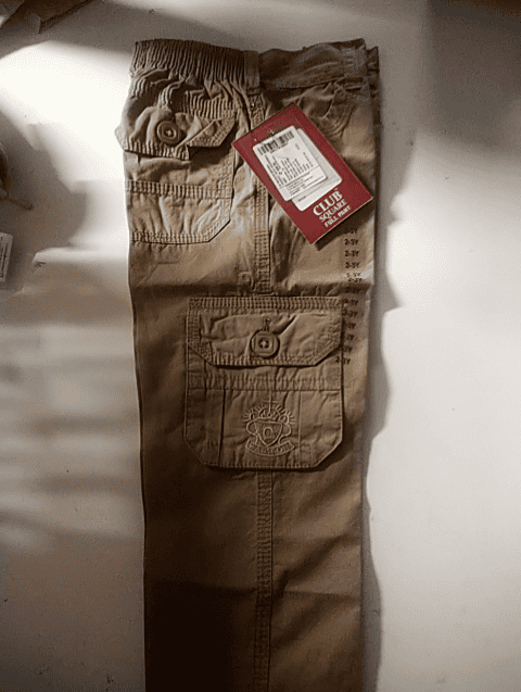 khaki tussar trouser - 20651989 - Very Small Image - 1