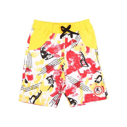 yellow cotton single jersey shorts & three fourth - 20652028 - Very Small Image - 1
