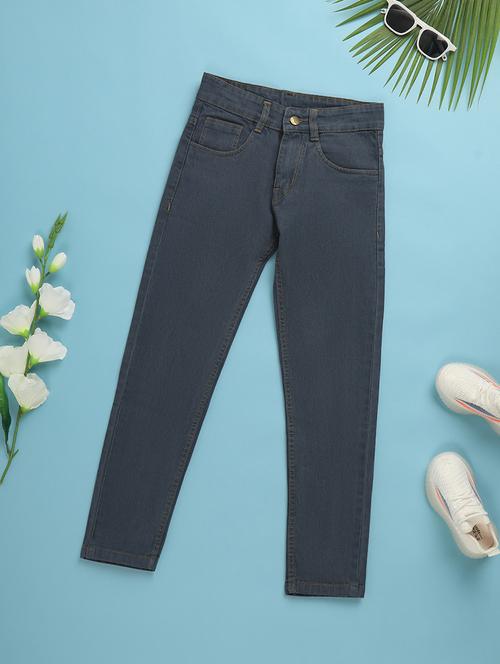 girls slim fit solid denim - 20653023 - Very Small Image - 1