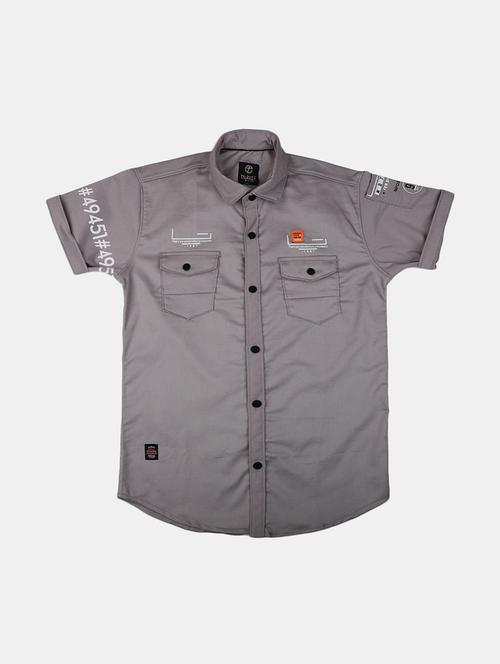 grey cotton shirt - 20653436 - Very Small Image - 1