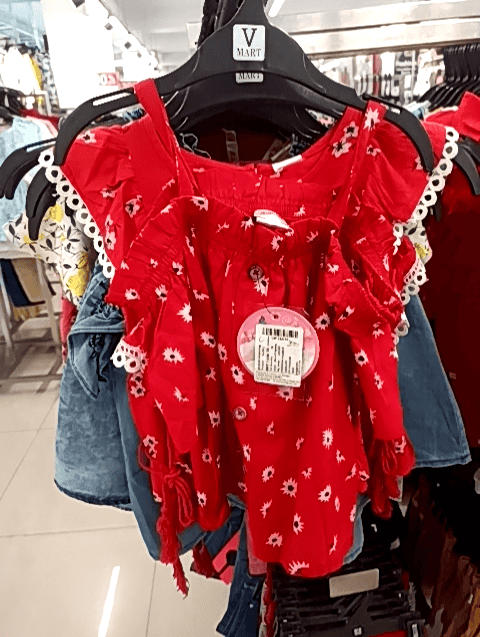 red rayon top - 20656873 - Very Small Image - 1