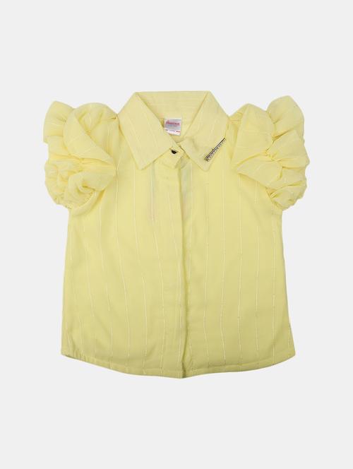girls yellow stripes top - 20657038 - Very Small Image - 1