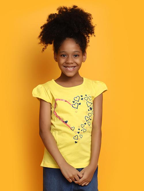 yellow cotton tee - 20658232 - Very Small Image - 1