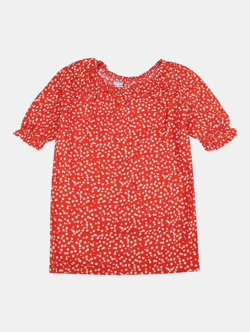 red rayon top - 20658450 - Very Small Image - 1