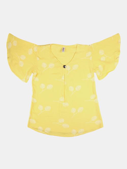 yellow rayon top - 20658469 - Very Small Image - 1