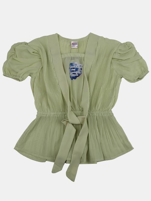green cotton top - 20658507 - Very Small Image - 1