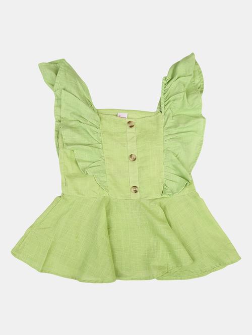 green cotton top - 20658534 - Very Small Image - 1