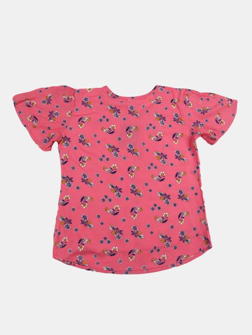 girls floral printed regular top - 20658639 - Very Small Image - 1
