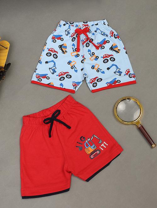 kids pack of 2 printed shorts - 20660132 - Very Small Image - 1