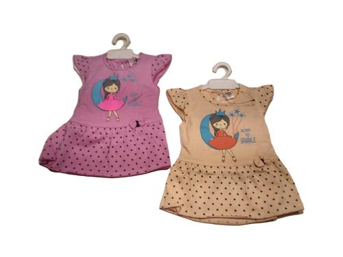 assorted cotton single jersey frock - 20661118 - Very Small Image - 1