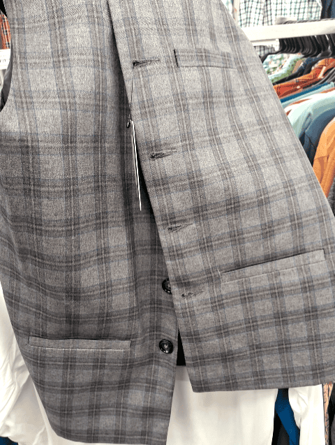 dark grey poly cotton nehru jacket - 20663871 - Very Small Image - 1