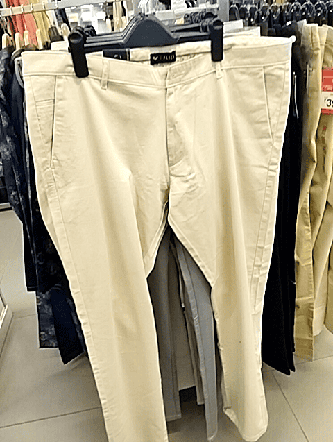 fawn dobby casual trousers - 20664486 - Very Small Image - 1