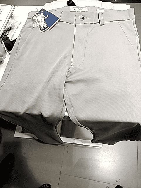 light grey 4 way stretch casual trousers - 20664592 - Very Small Image - 1