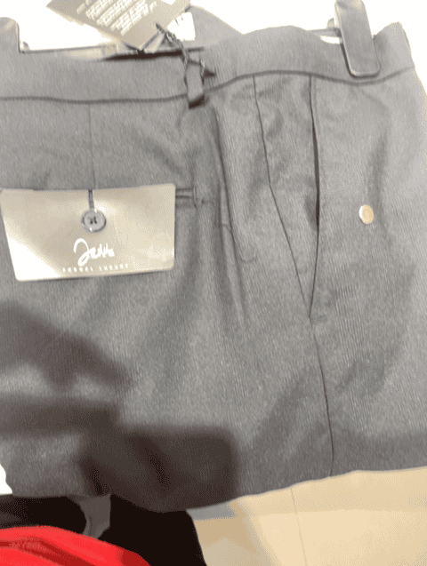 navy blue poly viscose formal trousers - 20664714 - Very Small Image - 1