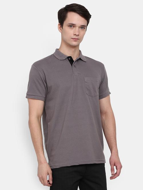 men solid polo t-shirt - 20668777 - Very Small Image - 1