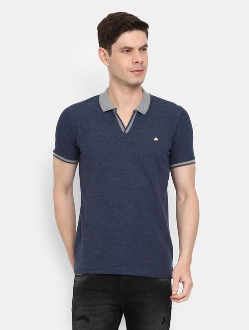 men solid short sleeve polo t-shirt - 20669216 - Very Small Image - 1