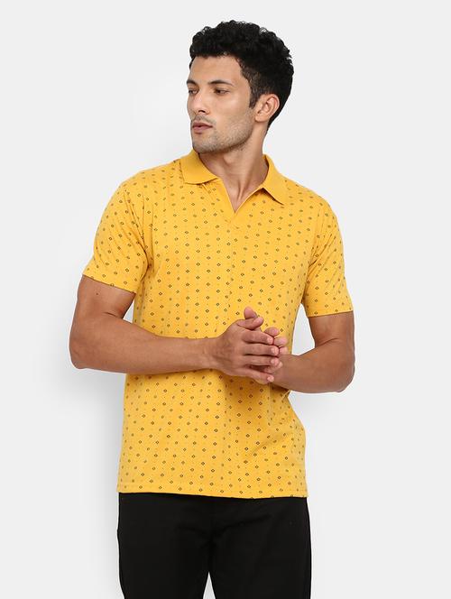 men polo neck front print t-shirt - 20669628 - Very Small Image - 1