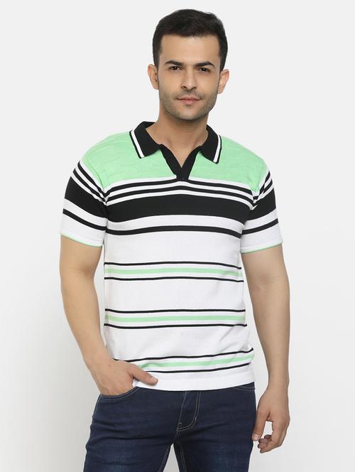 men polo neck all over print t-shirt - 20669772 - Very Small Image - 1