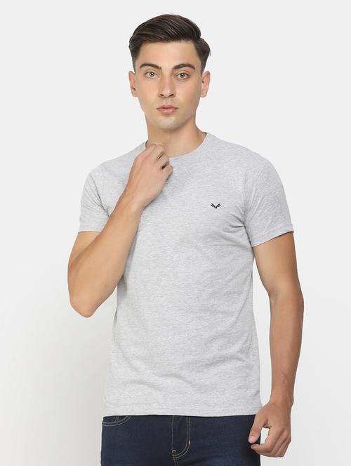 men round neck plain t-shirt - 20670616 - Very Small Image - 1
