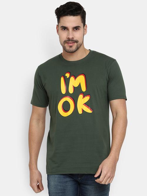 green front printed regular t-shirt - 20672443 - Very Small Image - 1