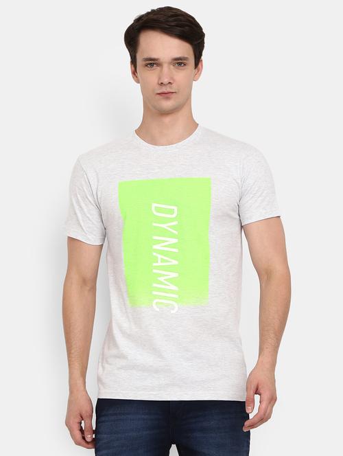 men round neck front print t-shirt - 20672969 - Very Small Image - 1