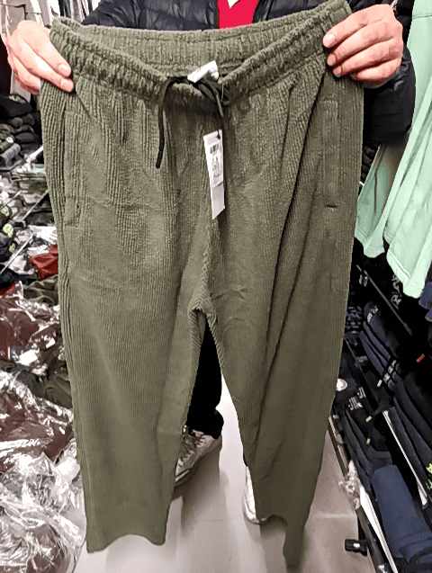 sea green corduroy track pant - 20674861 - Very Small Image - 1