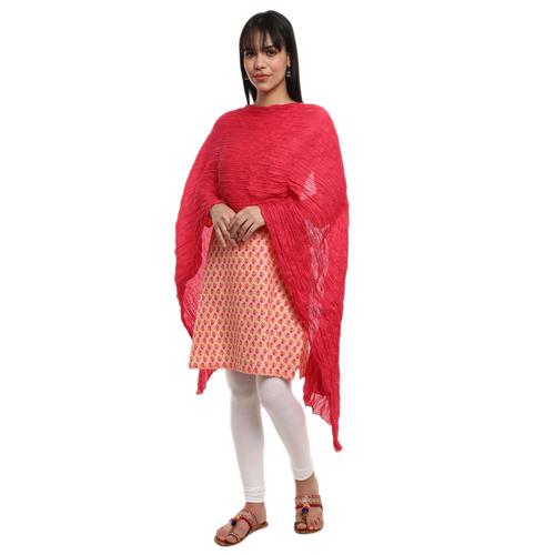 coral cotton dupatta - 20675939 - Very Small Image - 1