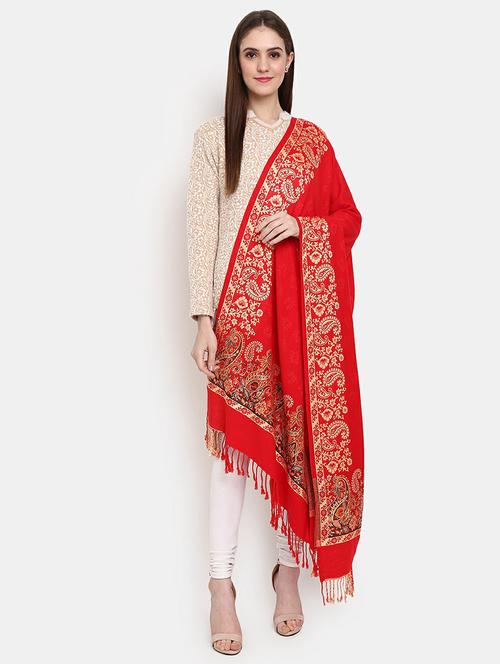 red viscose shawl - 20676859 - Very Small Image - 1