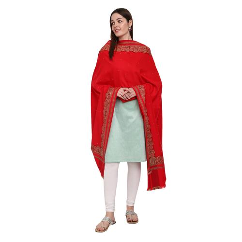 red acrylic shawl - 20676870 - Very Small Image - 1