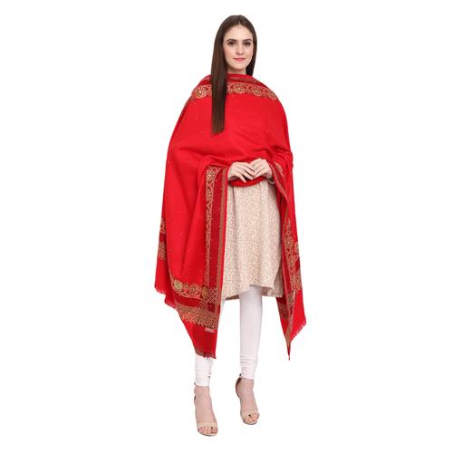 red acrylic shawl - 20676872 - Very Small Image - 1
