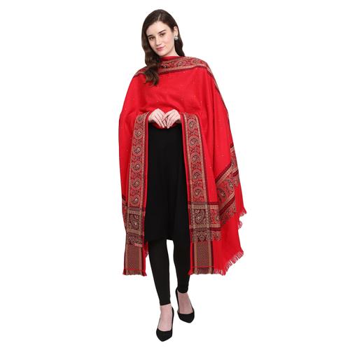 red acrylic shawl - 20676885 - Very Small Image - 1