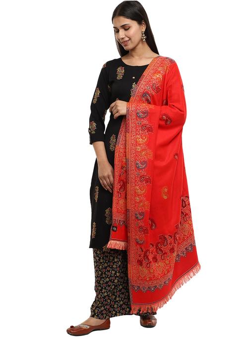 red acrylic shawl - 20676933 - Very Small Image - 1