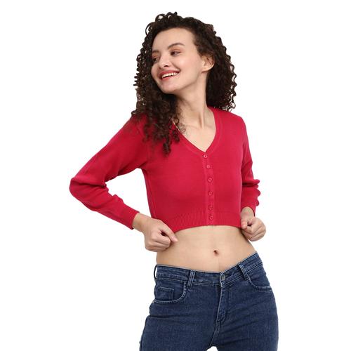 fuchsia woolen blouse - 20677272 - Very Small Image - 1