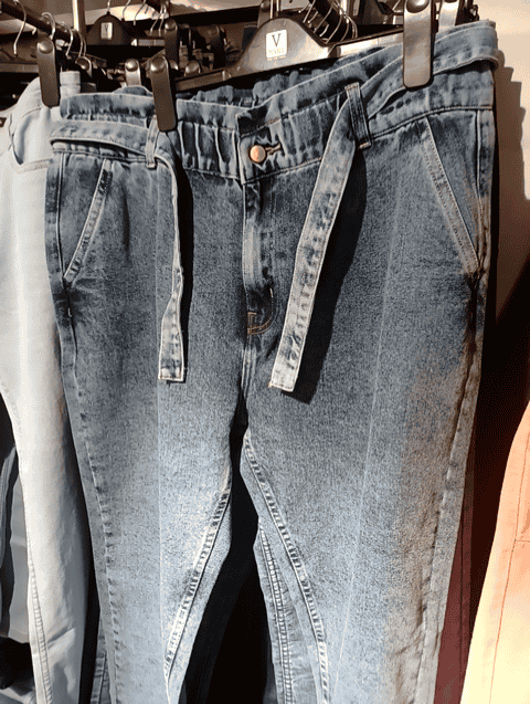 light blue cotton denim jeans - 20679967 - Very Small Image - 1