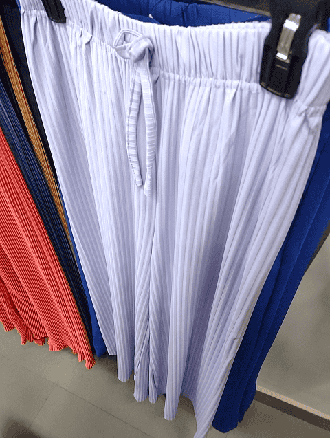 lavender poly rib trousers - 20680118 - Very Small Image - 1