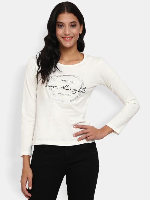 cream poly cotton single jersey tshirt - 20680579 - Very Small Image - 1