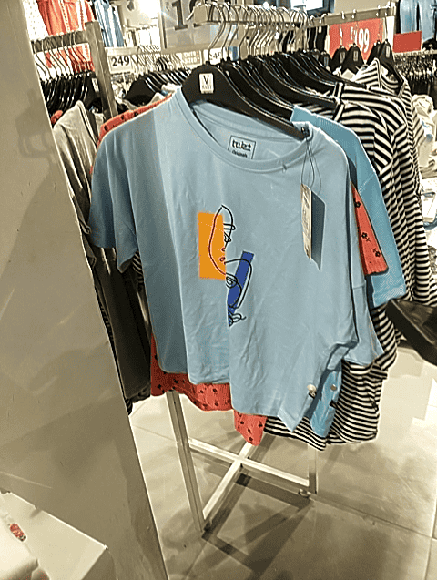 light blue poly cotton single jersey tshirt - 20680887 - Very Small Image - 1