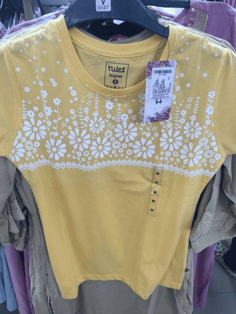 yellow poly cotton single jersey tshirt - 20680908 - Very Small Image - 1