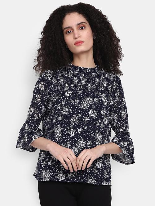 blue cotton a line top - 20681717 - Very Small Image - 1