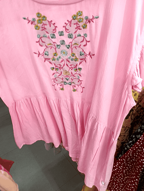 light pink rayon top - 20681919 - Very Small Image - 1
