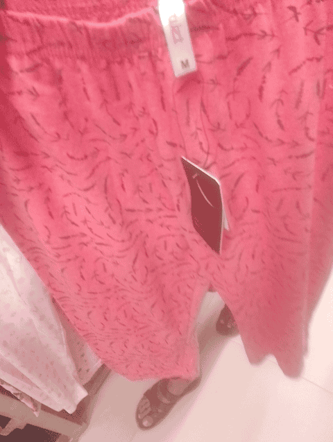 coral poly cotton single jersey capris - 20682949 - Very Small Image - 1