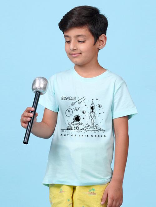 boys front print short sleeve t-shirt - 20683568 - Very Small Image - 1
