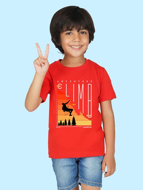 boys front print short sleeve t-shirt - 20683605 - Very Small Image - 1