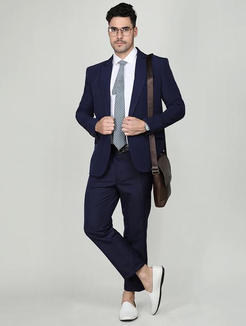men solid 2-piece suits set - 20683864 - Very Small Image - 1
