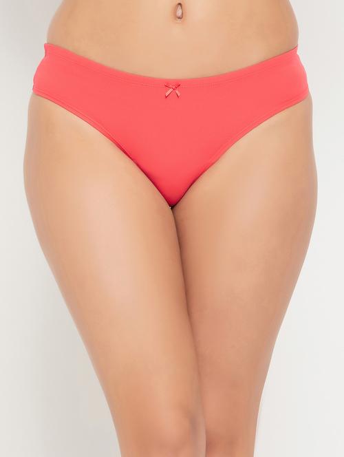 red cotton thongs panty - 20684095 - Very Small Image - 1