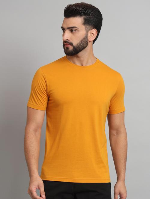 yellow cotton blend t-shirt - 20684193 - Very Small Image - 1