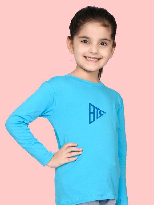 girls round neck long sleeve tee - 20684466 - Very Small Image - 1